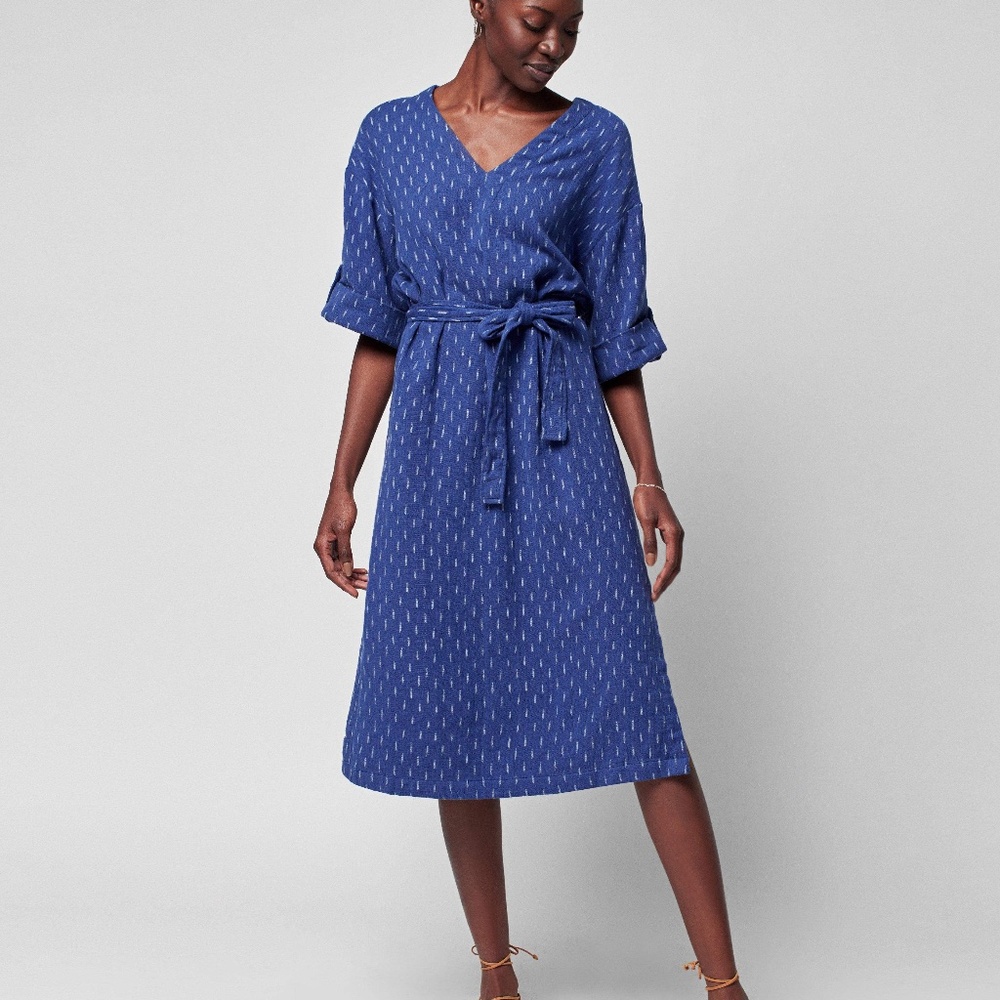 Faherty Atlantic Ave Dress - Blue Shadow size M $60